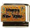 Italian Charms - Fits Nomination - Enamel - HAPPY NEW YEAR